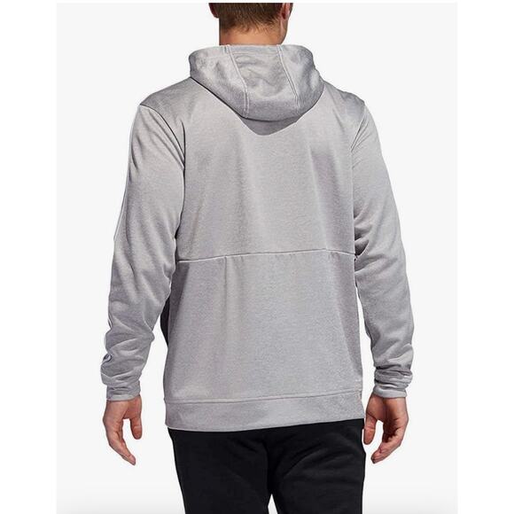 Adidas Men's‎ Fleece Tech Hooded Full Zip Sweatshirt Pullover Gary Size Medium - Picture 2 of 14